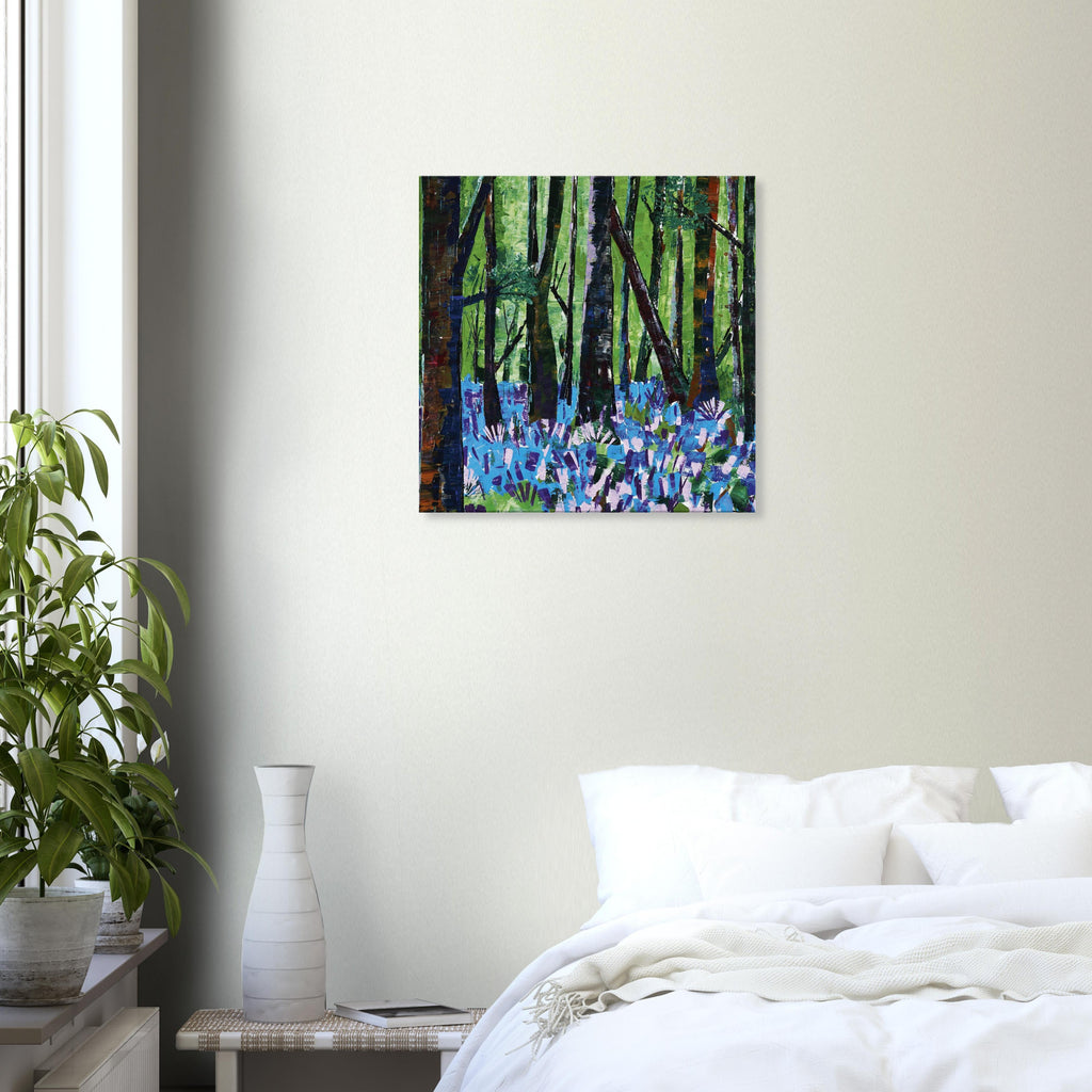 Canvas – Pink Flowers in the Forest