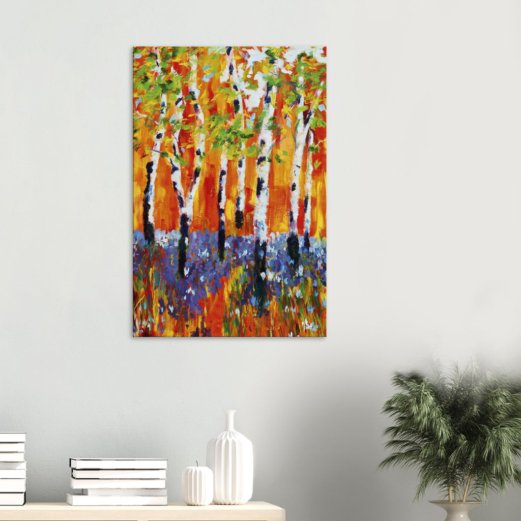 Canvas – Colourful Birch Forest