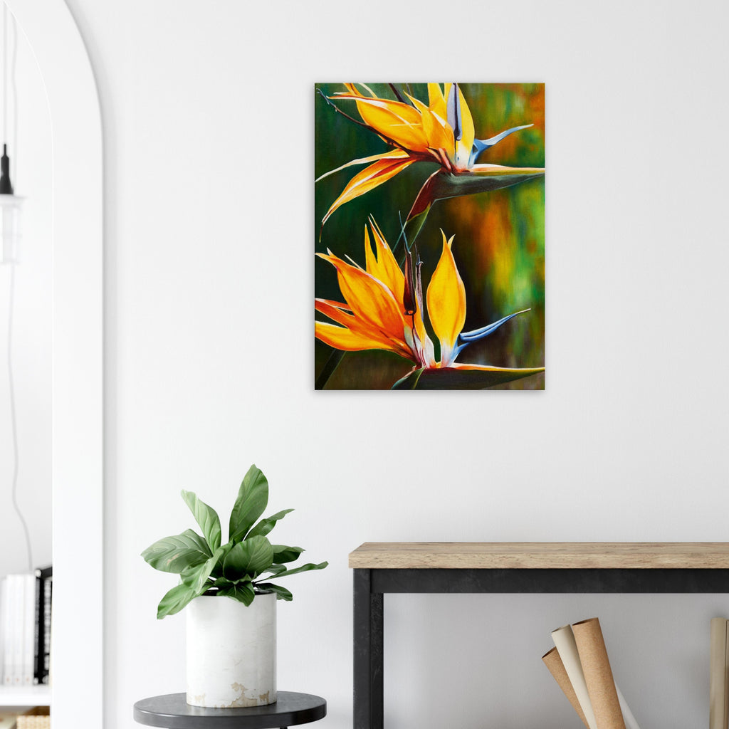 Canvas – Orange Strelitzias