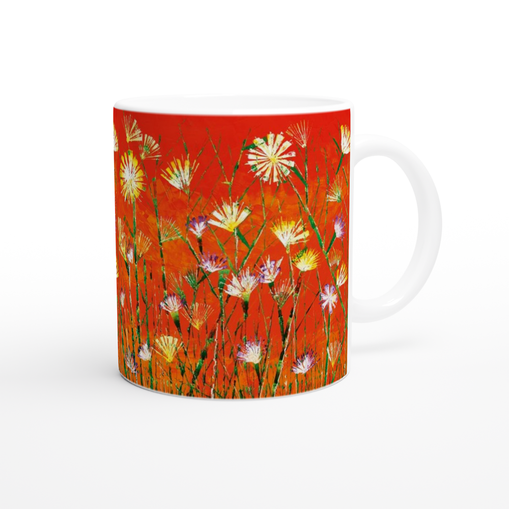 Bundle: Tote Bag, Cushion and Mug – Orange Explosion