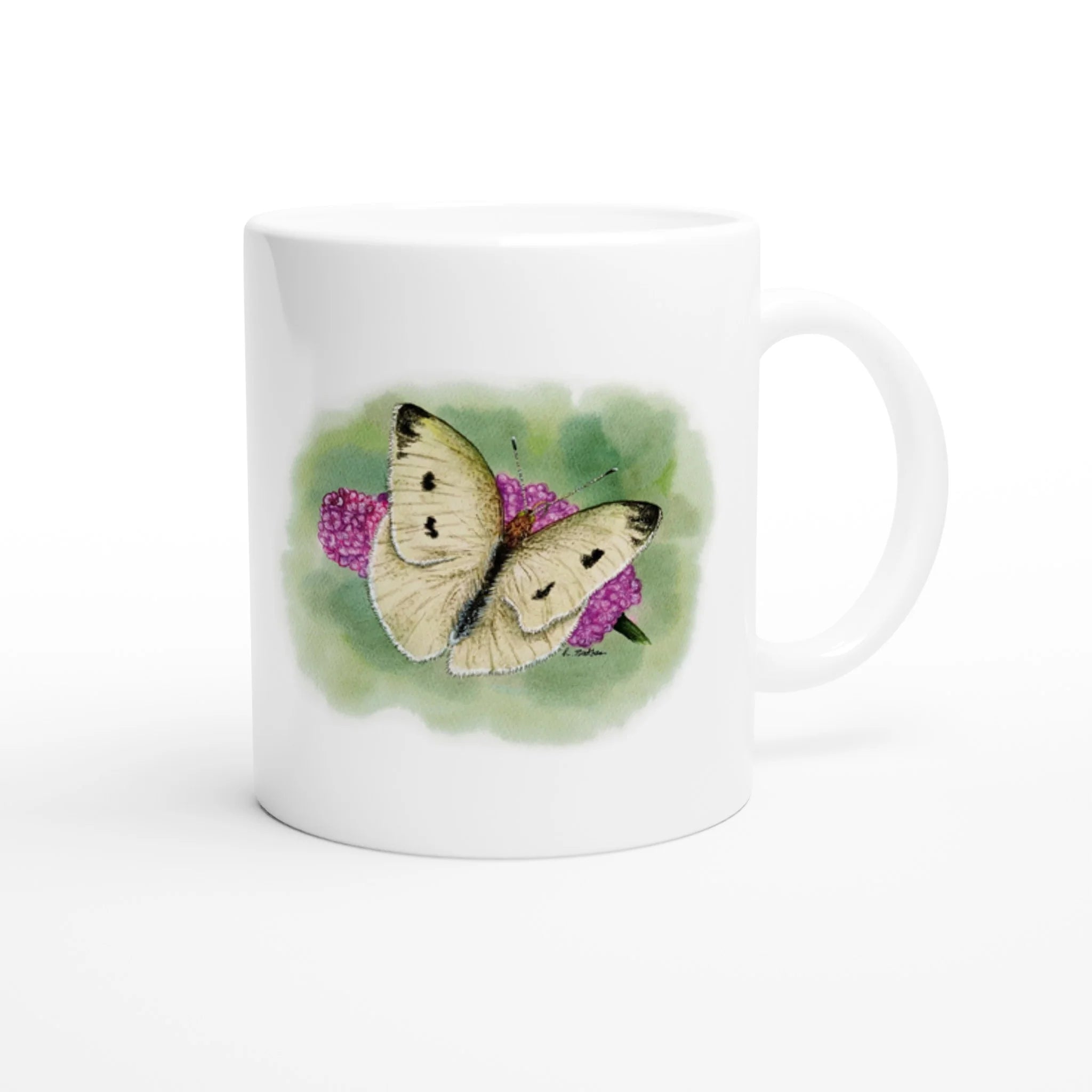 Bundle: Tote Bag, Cushion and Mug – White Moth on a Flower
