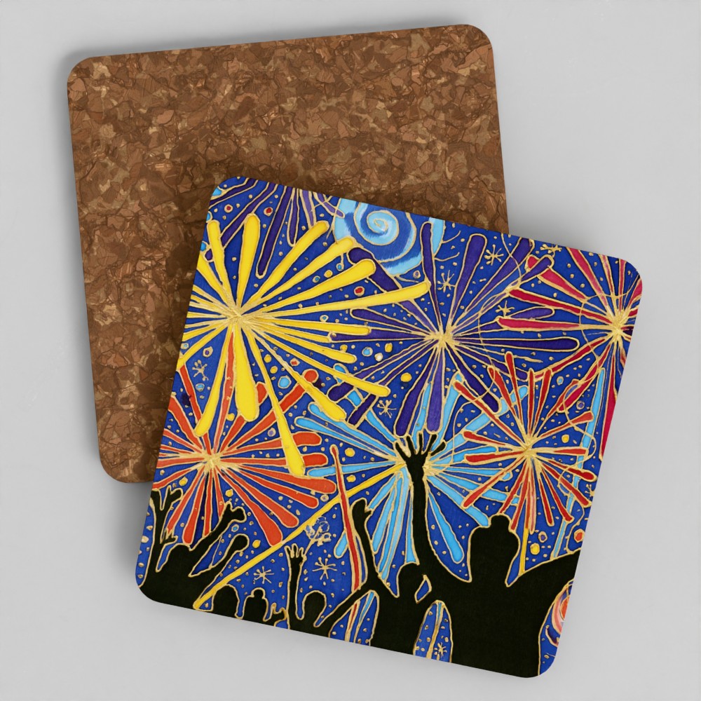 Wooden Coaster - Fireworks
