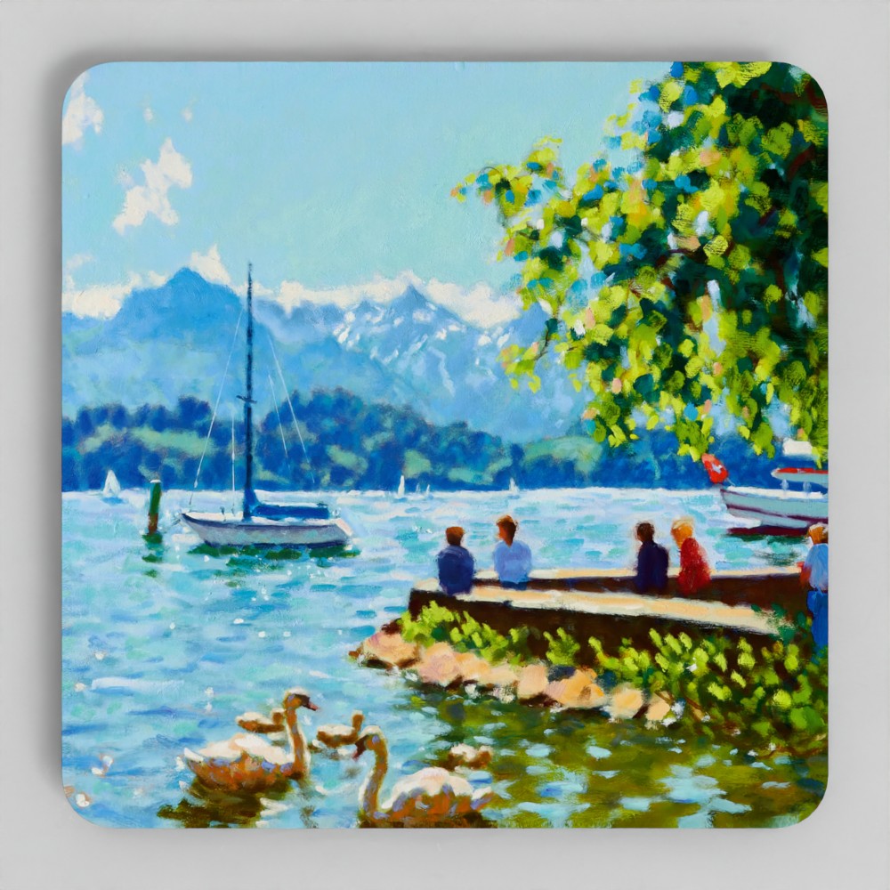 Wooden Coaster - Summer, Lake Lucerne