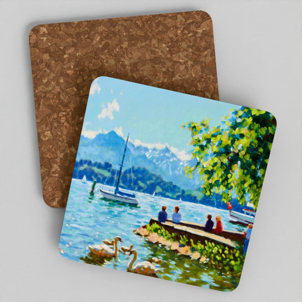 Wooden Coaster - Summer, Lake Lucerne