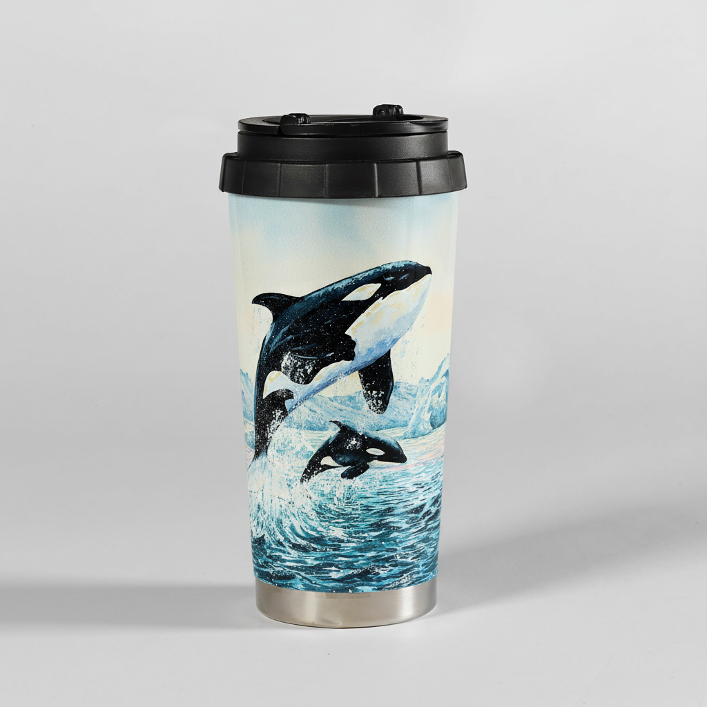 Insulated Travel Mug – Orca Whales