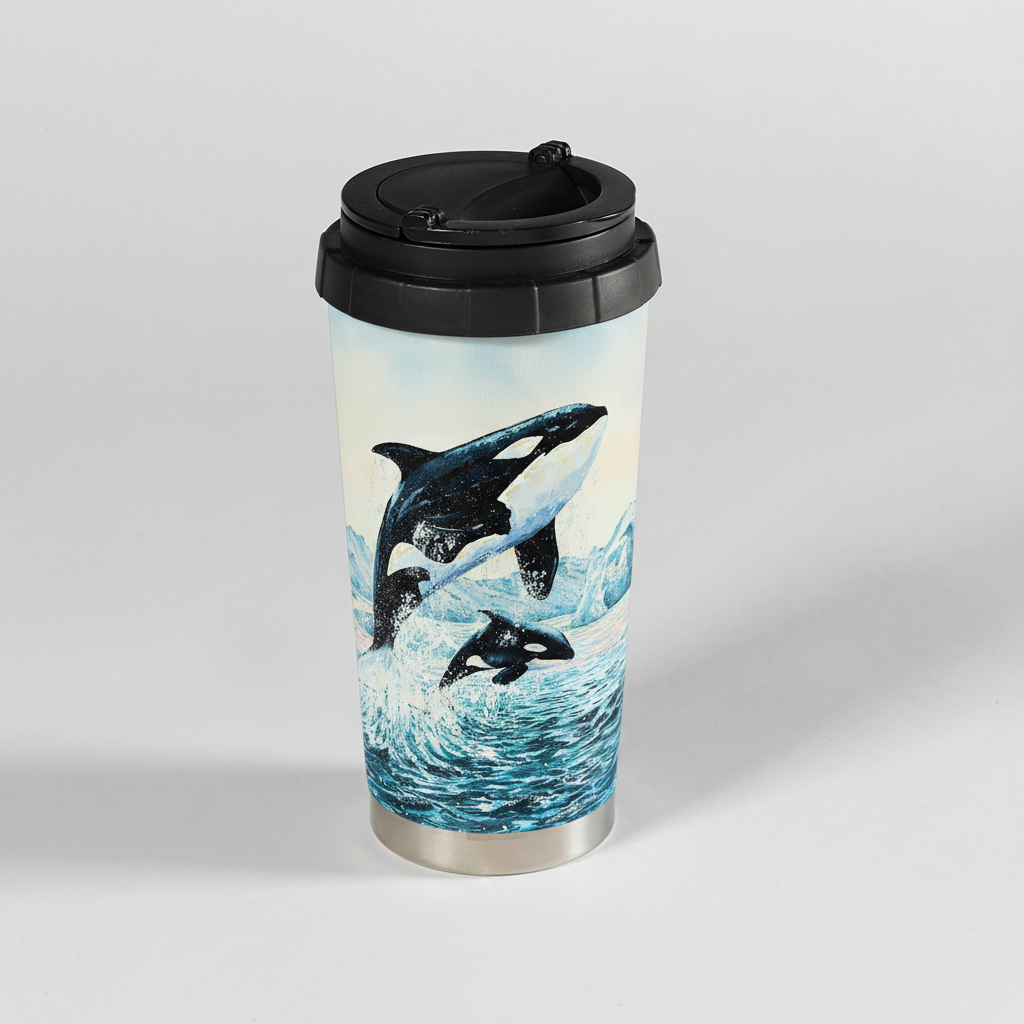 Insulated Travel Mug – Orca Whales
