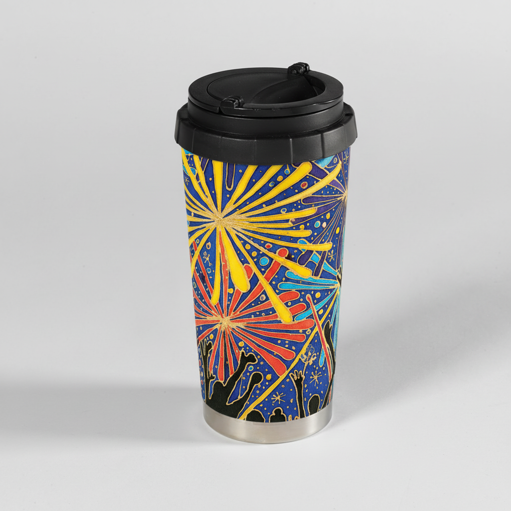 Insulated Travel Mug – Fireworks