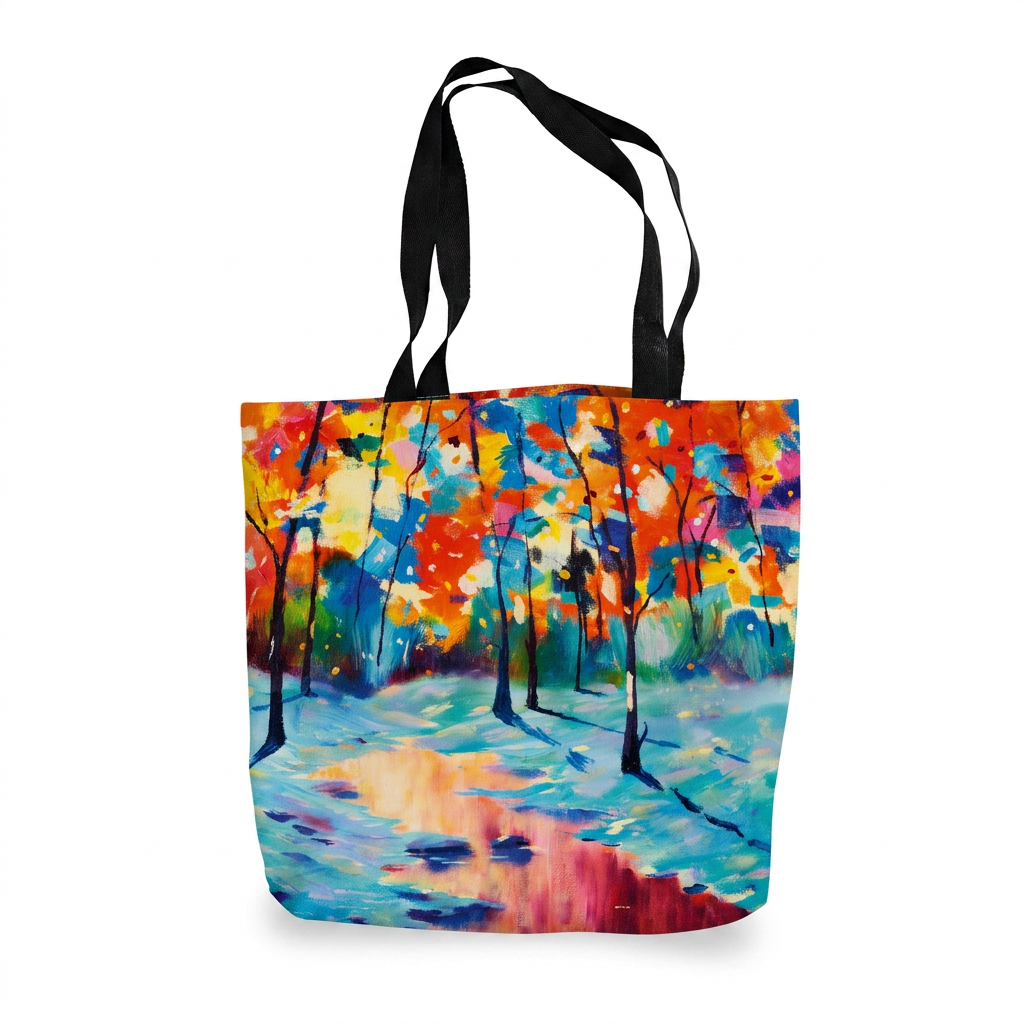 Tote Bag – Colourful Forest by the Lake
