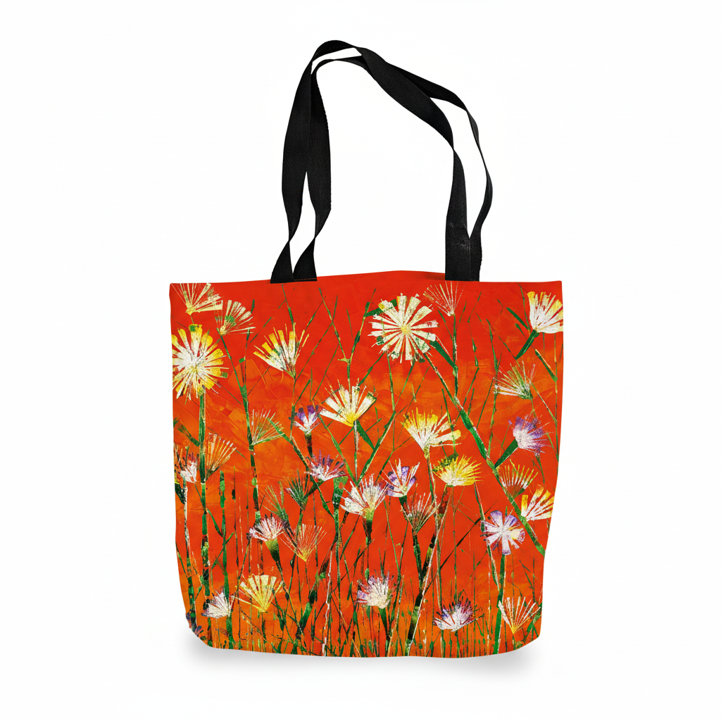 Bundle: Tote Bag, Cushion and Mug – Orange Explosion