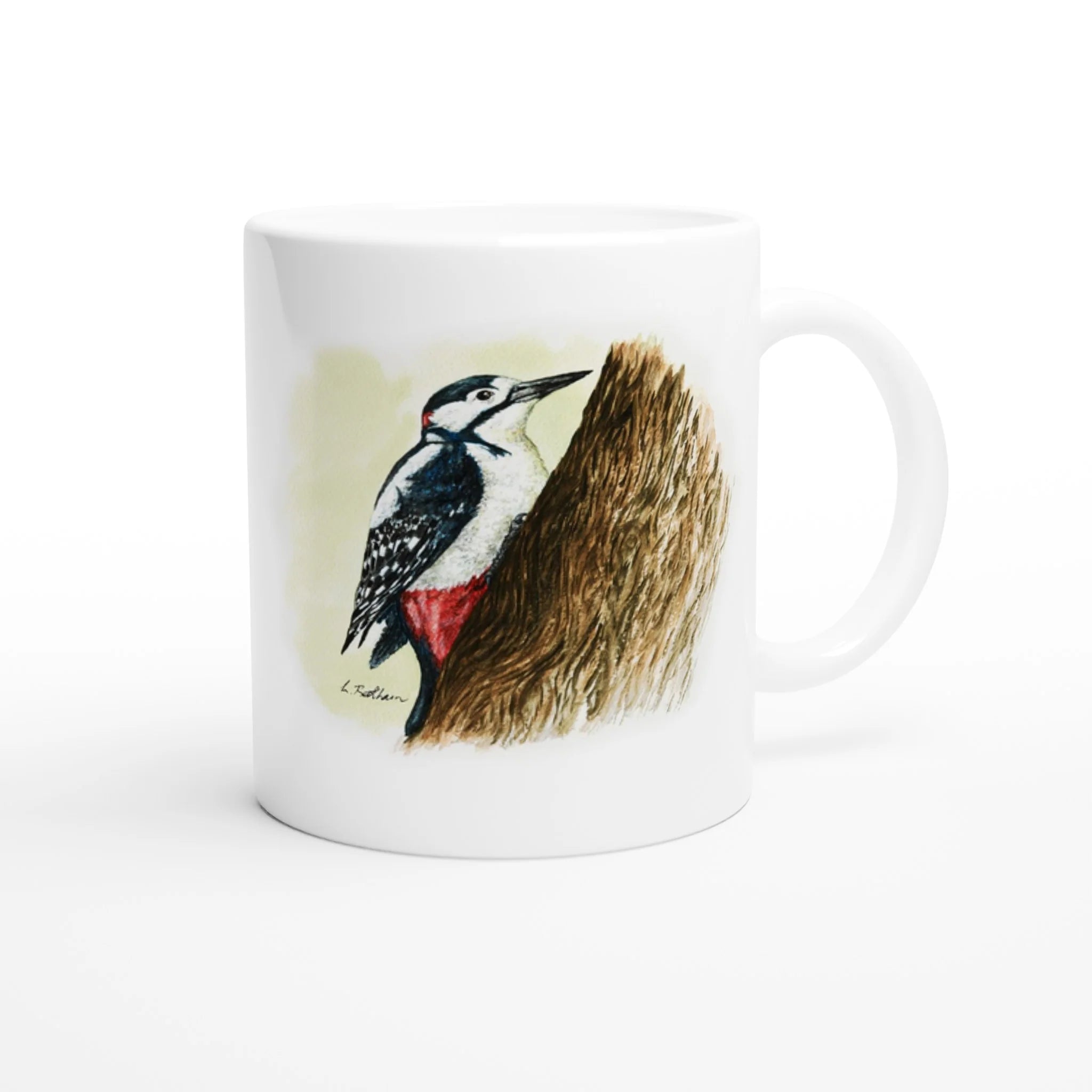 Bundle: Large Canvas and Mug – Great Spotted Woodpecker