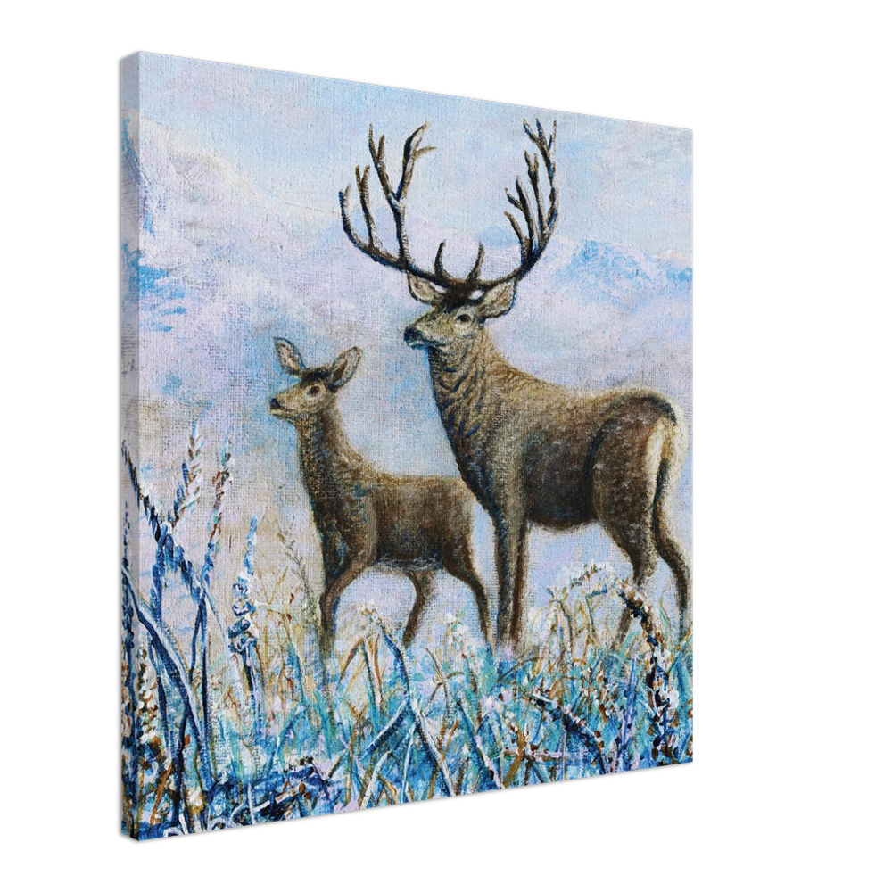 Bundle: Large Canvas and Mug – Deer