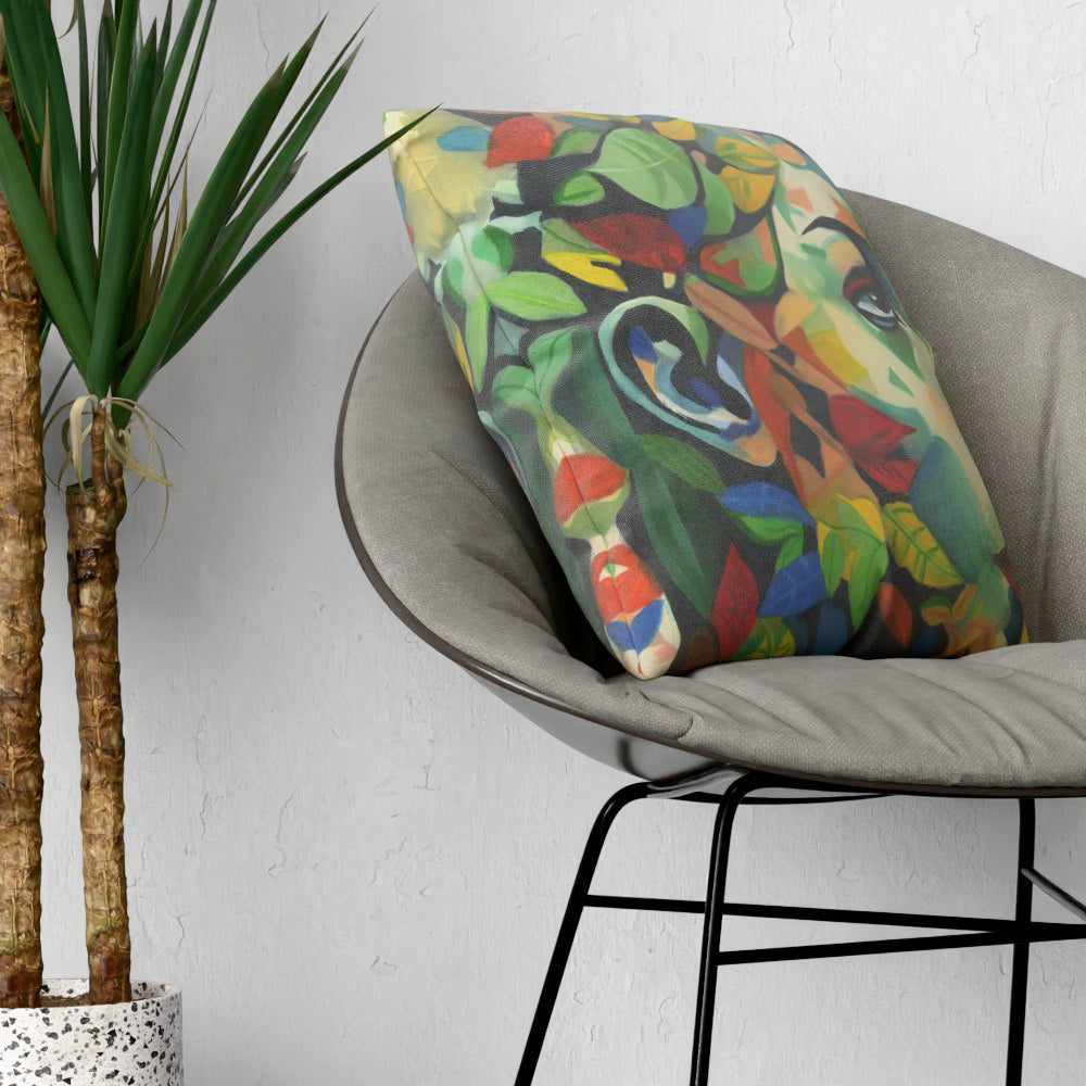 Faux Linen Cushion – Earth and Humanity