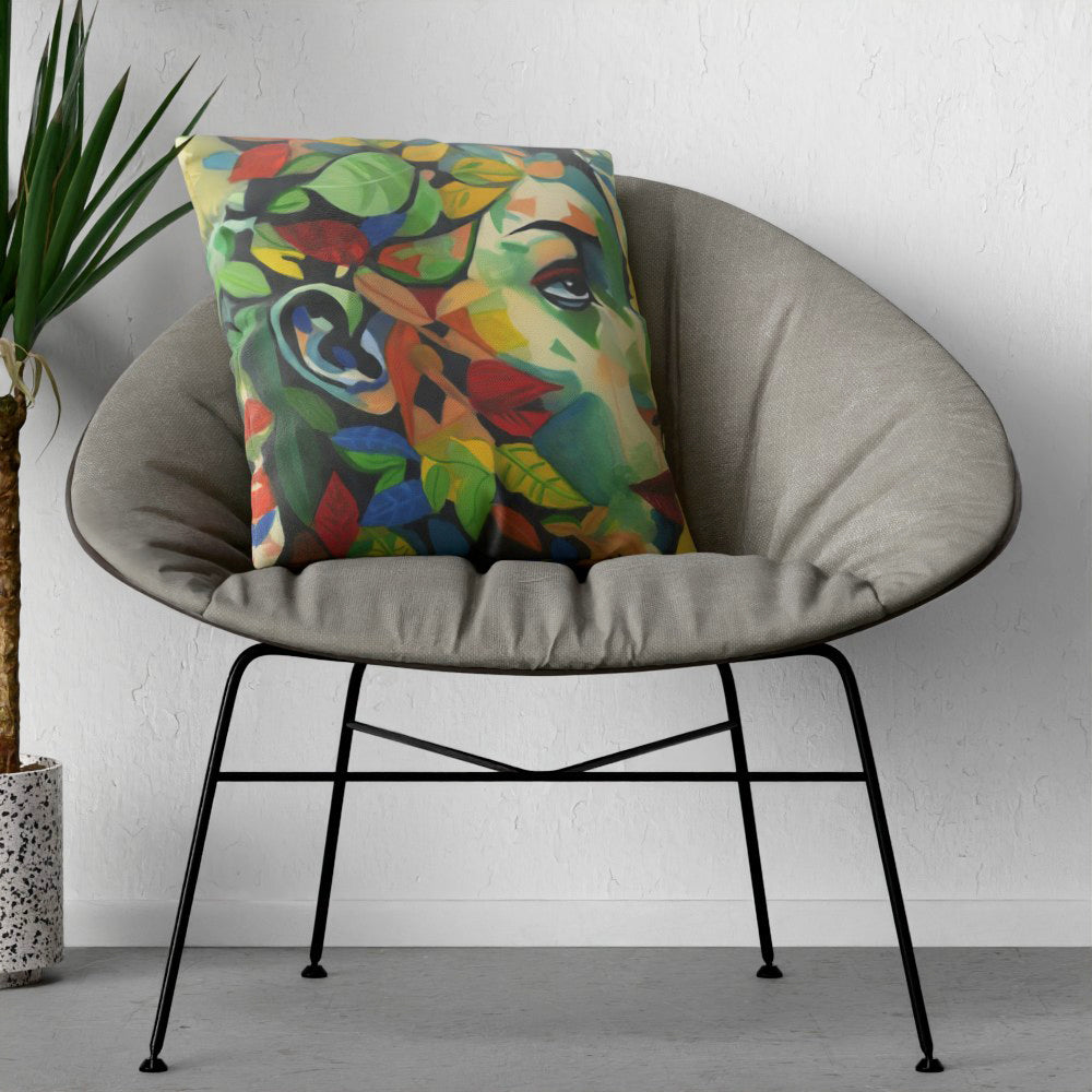 Faux Linen Cushion – Earth and Humanity