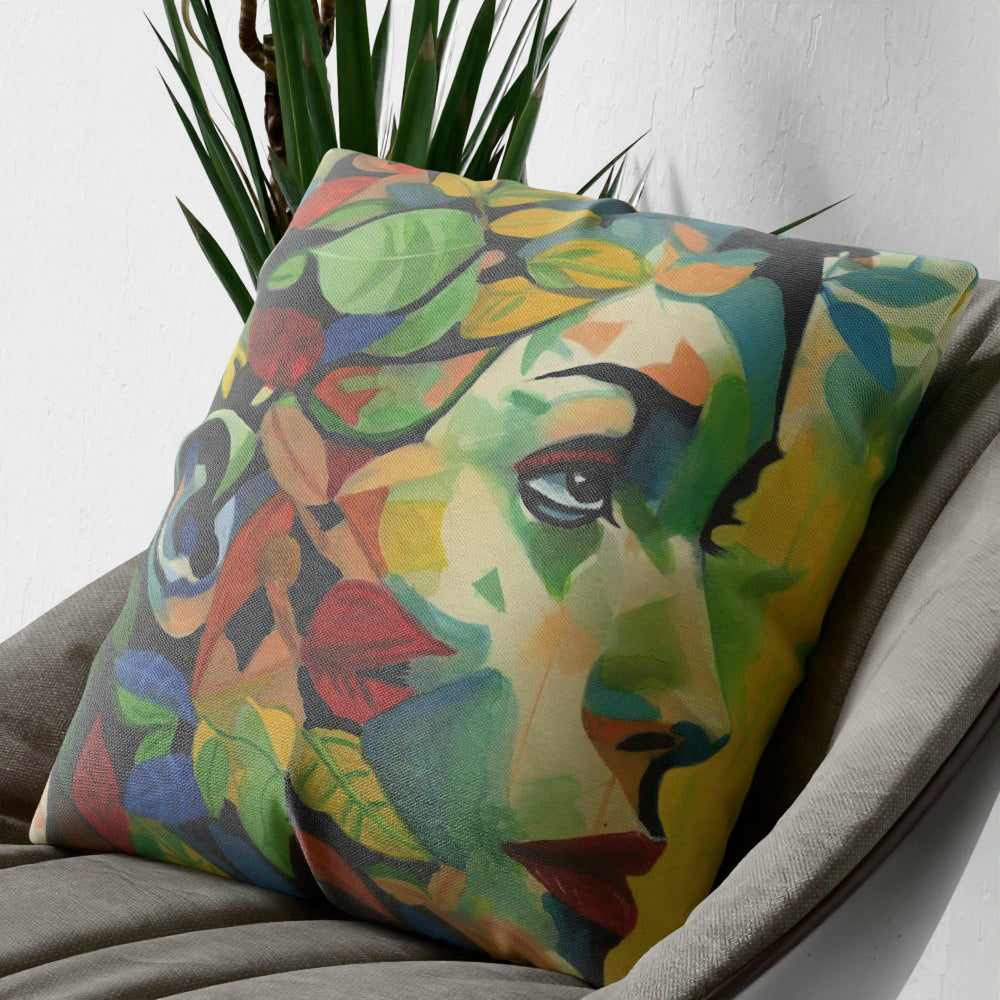 Faux Linen Cushion – Earth and Humanity