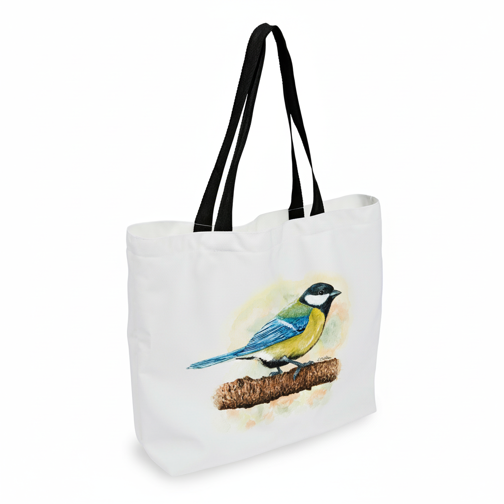 Tote Bag – Blue Tit on a Branch